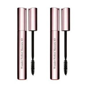 Clarins - Wonder Perfect Mascara 4D Luxurious Lashes Duo - Perfect Black