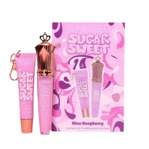 Sunkissed Sugar Sweet Blue Raspberry Gift Set 16ml Lip Conditioner + 8ml Lip Gloss